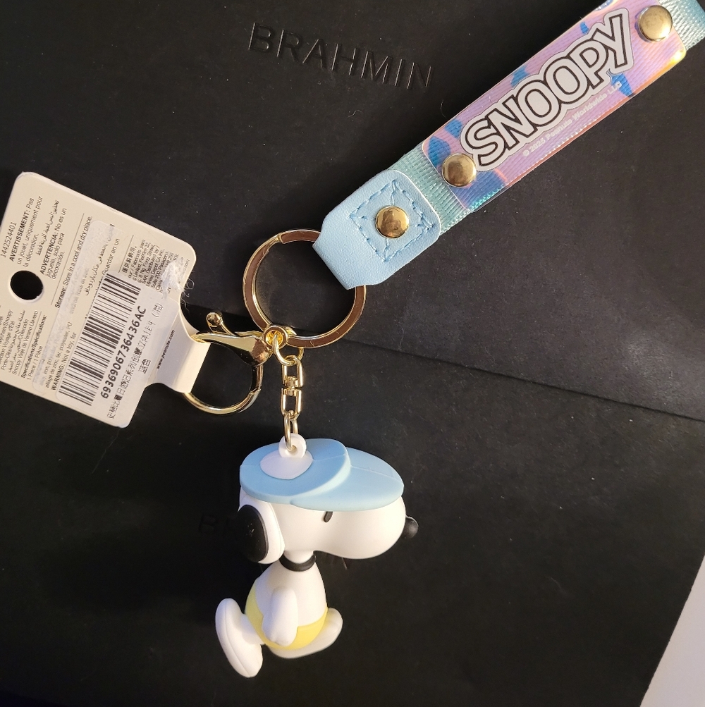 Snoopy Keychain with Blue Hat Nwt